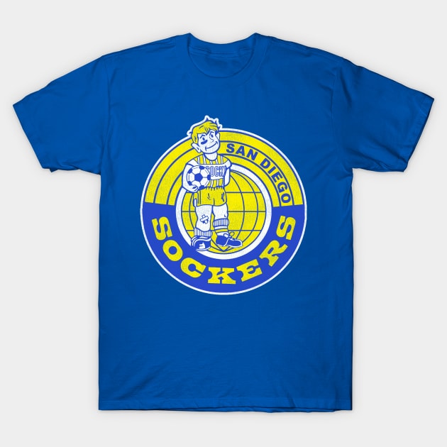 Defunct San Diego Sockers Soccer Team T-Shirt by Defunctland